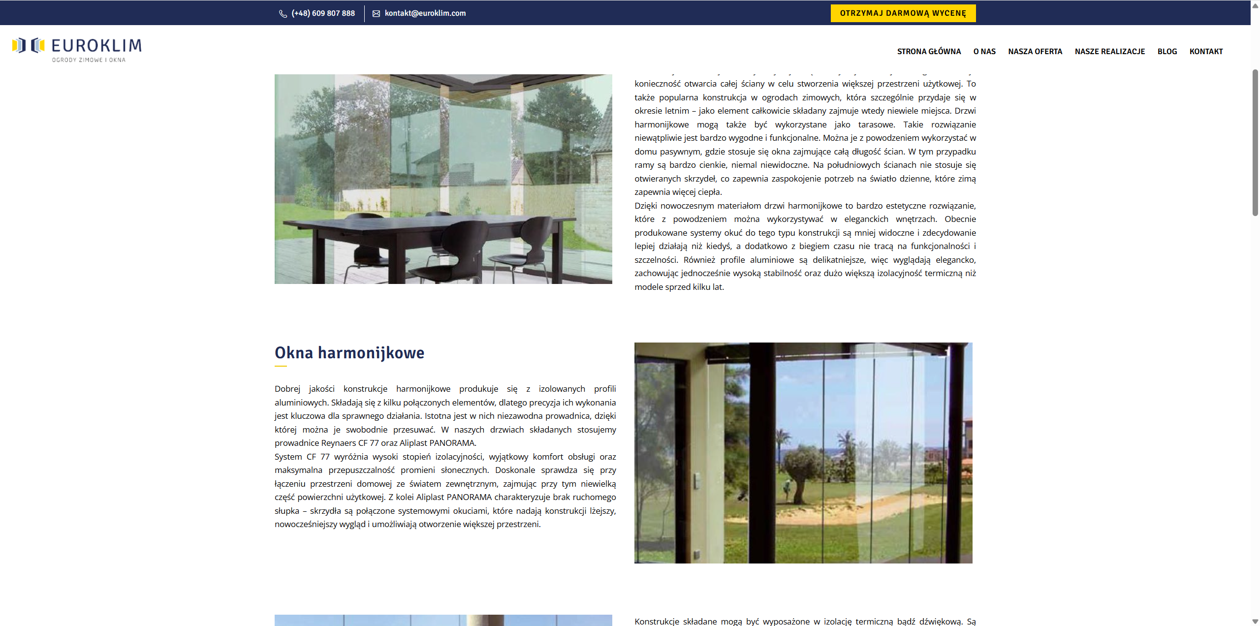 Okna harmonijkowe w domu energooszczędnym - czy to dobry wybór?