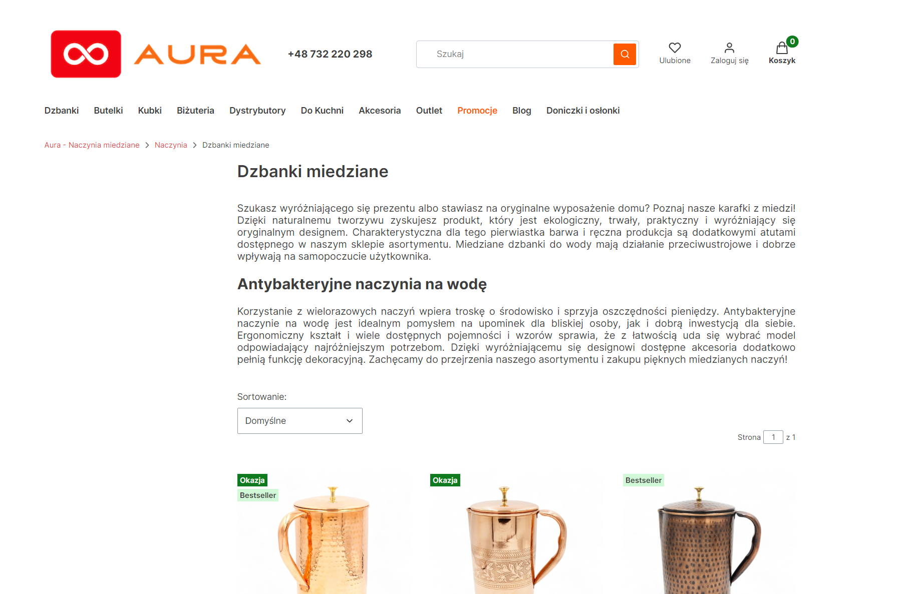 Miedziane dzbanki na wodę a plastikowe karafki: co wybrać do kuchni i dlaczego?